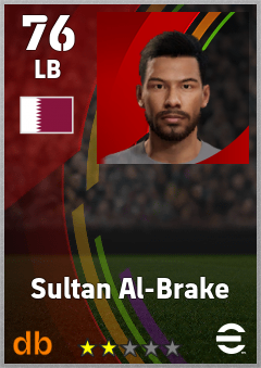 Sultan Al-Brake — LB, OVR 76, MAX 76