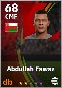 Abdullah Fawaz — CMF, OVR 68, MAX 68