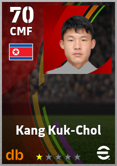 Kang Kuk-Chol — CMF, OVR 70, MAX 70