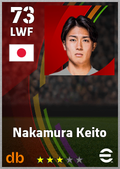 Nakamura Keito eFootball player card