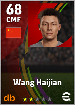 Wang Haijian eFootball player card