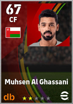 Muhsen Al Ghassani — CF, OVR 67, MAX 67