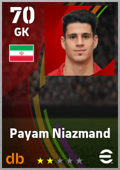Payam Niazmand eFootball player card
