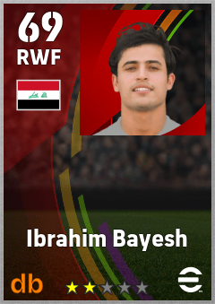 Ibrahim Bayesh eFootball player card