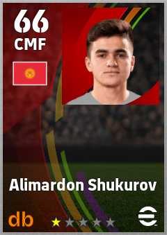 Alimardon Shukurov — CMF, OVR 66, MAX 66