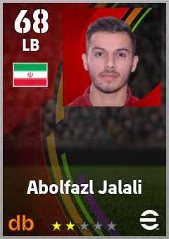 Abolfazl Jalali eFootball player card