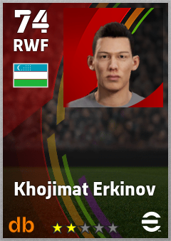 Khojimat Erkinov — RWF, OVR 74, MAX 74