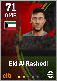 Eid Al Rashedi — AMF, OVR 71, MAX 71