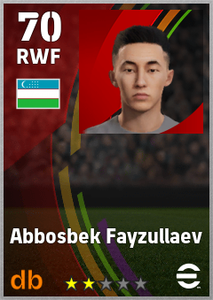 Abbosbek Fayzullaev eFootball player card