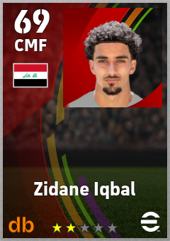 Zidane Iqbal eFootball player card