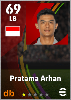 Pratama Arhan — LB, OVR 69, MAX 69