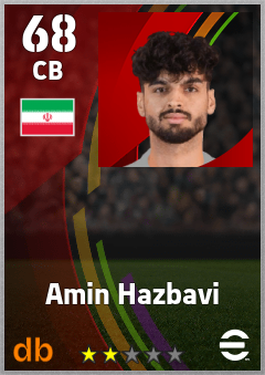 Amin Hazbavi eFootball player card