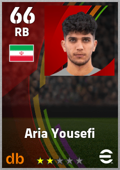 Aria Yousefi eFootball player card