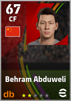 Behram Abduweli eFootball player card