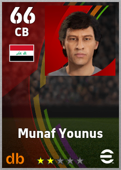 Munaf Younus eFootball player card