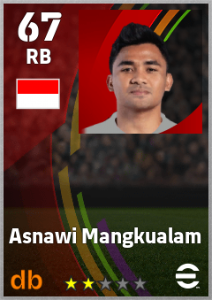 Asnawi Mangkualam eFootball player card