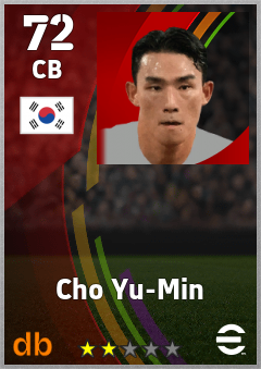 Cho Yu-Min eFootball player card