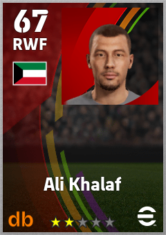 Ali Khalaf eFootball player card