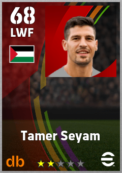 Tamer Seyam — LWF, OVR 68, MAX 68