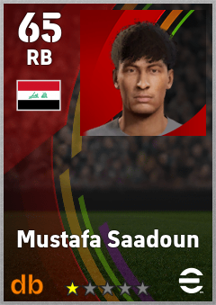 Mustafa Saadoun eFootball player card