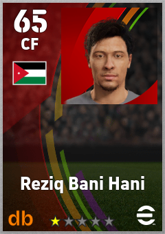 Reziq Bani Hani eFootball player card