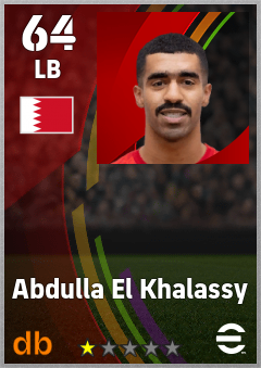 Abdulla El Khalassy eFootball player card