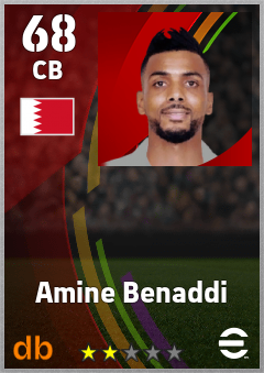 Amine Benaddi eFootball player card