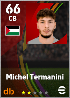 Michel Termanini — CB, OVR 66, MAX 66