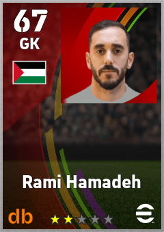 Rami Hamadeh — GK, OVR 67, MAX 67