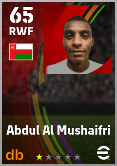 Abdul Al Mushaifri — RWF, OVR 65, MAX 65