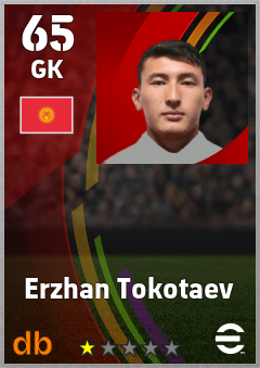 Erzhan Tokotaev eFootball player card