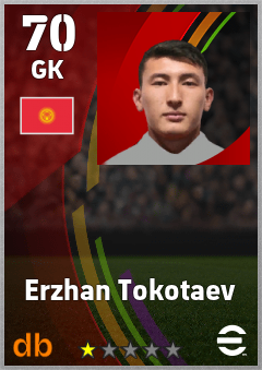 Erzhan Tokotaev — GK, OVR 70, MAX 70