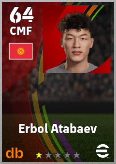 Erbol Atabaev — CMF, OVR 64, MAX 64