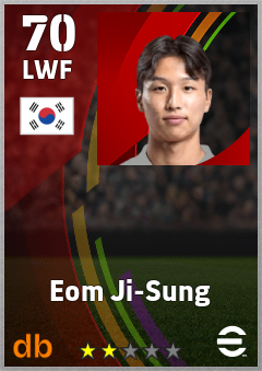 Eom Ji-Sung eFootball player card