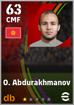 O. Abdurakhmanov — CMF, OVR 63, MAX 63