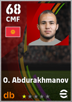 O. Abdurakhmanov — CMF, OVR 68, MAX 68