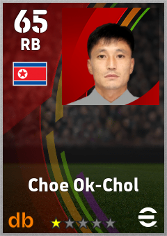 Choe Ok-Chol — RB, OVR 65, MAX 65