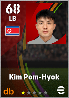 Kim Pom-Hyok — LB, OVR 68, MAX 68