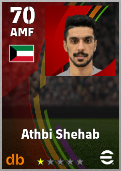 Athbi Shehab — AMF, OVR 70, MAX 70