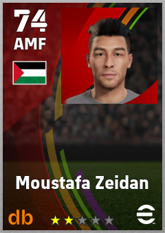 Moustafa Zeidan — AMF, OVR 74, MAX 74