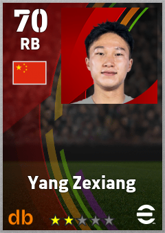 Yang Zexiang eFootball player card