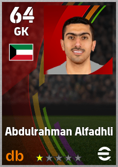 Abdulrahman Alfadhli eFootball player card