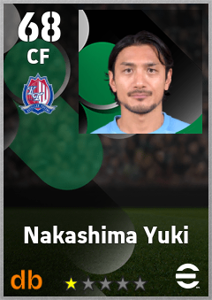 Nakashima Yuki — CF, OVR 68, MAX 68