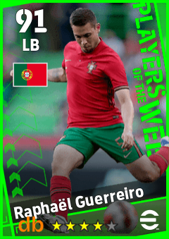 Raphaël Guerreiro — LB, OVR 91, MAX 91