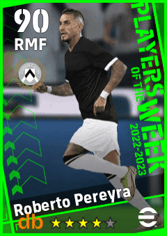 Roberto Pereyra — RMF, OVR 90, MAX 90