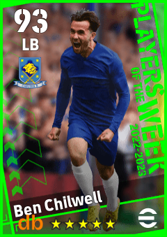 Ben Chilwell — LB, OVR 93, MAX 93