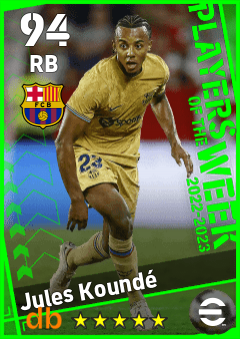 Jules Koundé — RB, OVR 94, MAX 94