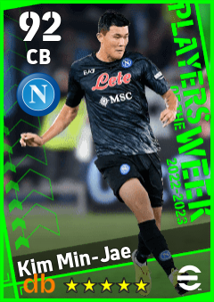 Kim Min-Jae — CB, OVR 92, MAX 92