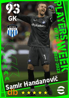 Samir Handanovič — GK, OVR 93, MAX 93