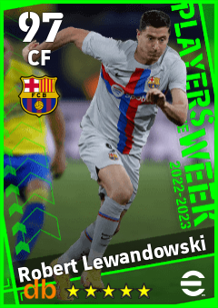 Robert Lewandowski eFootball player card